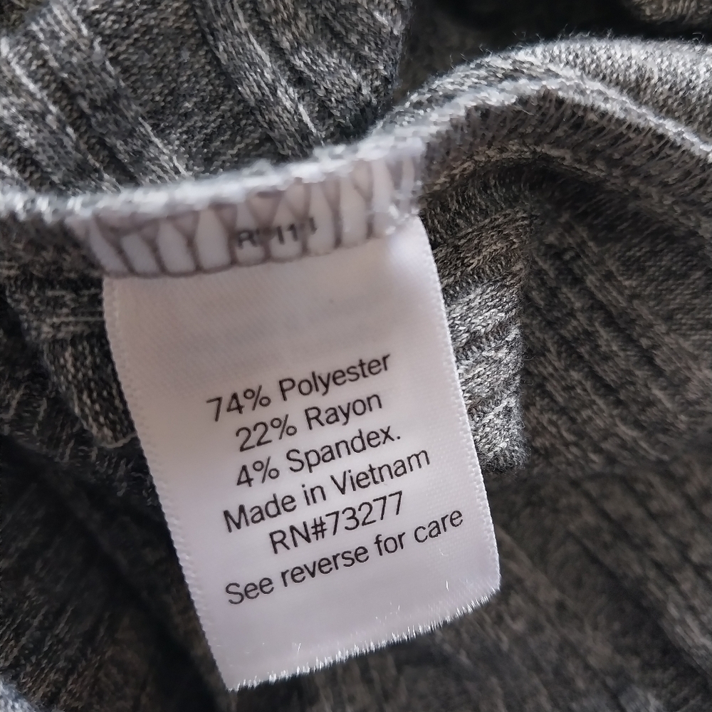Nine West Knit dress women's size xs gray maxi turtle neck - Picture 4 of 4